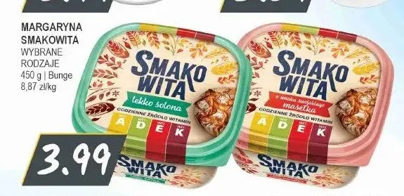 Margaryna Smakowita lekko solona promocja w Słoneczko