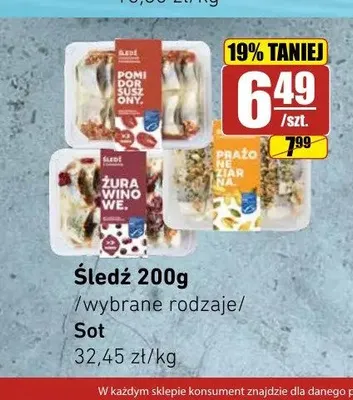 Śledź Sot w sosie żurawinowym promocja w API Market