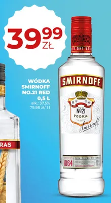 Wódka Smirnoff No.21 Red promocja w Duży Ben