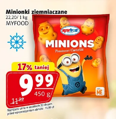 Minionki ziemniaczane Agrarfrost promocja w Prim Market