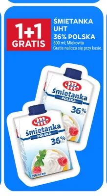 Śmietanka UHT Polska Mlekovita 36% promocja w Stokrotka