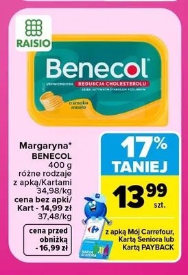 Margaryna Benecol promocja w Carrefour