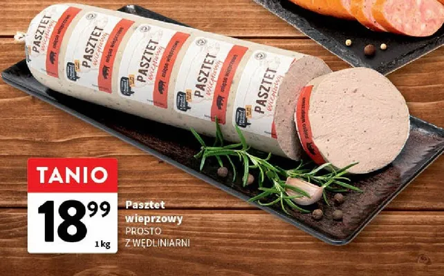 Pasztet wieprzowy prosto z wędliniarni promocja w Intermarche