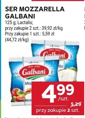 Ser mozzarella promocja w Stokrotka