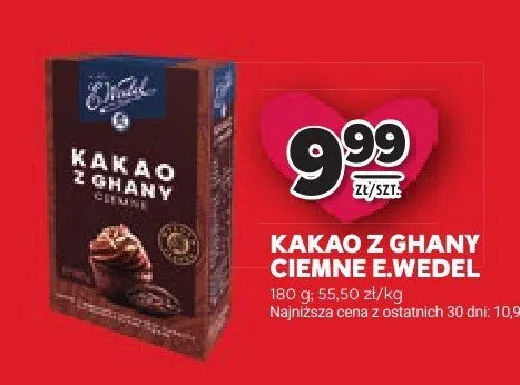 Kakao z ghany ciemne promocja w Stokrotka