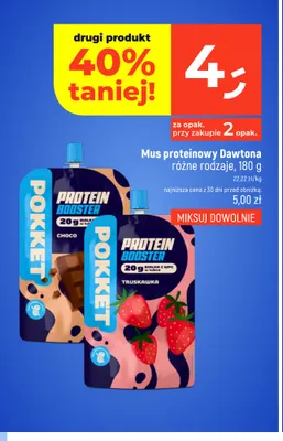 Mus proteinowy Dawtona choco promocja w Dealz