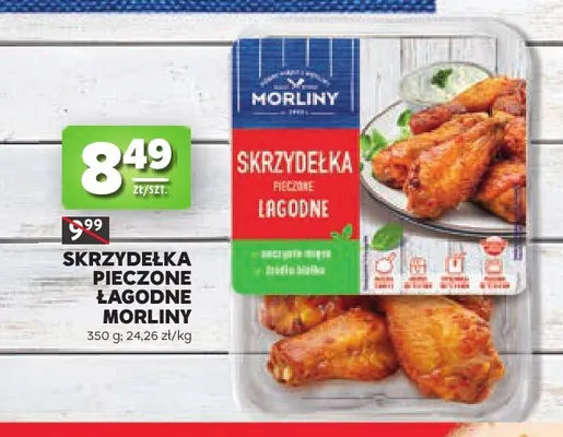 Skrzydełka pieczone łagodne Morliny promocja w Stokrotka