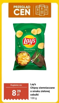 Chipsy ziemniaczane o smaku zielonej cebulki promocja w Biedronka