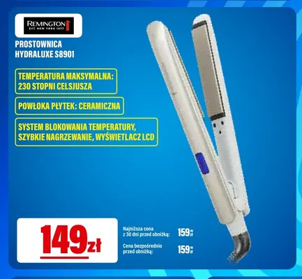 Prostownica Hydraluxe S8901 Remington promocja w RTV EURO AGD