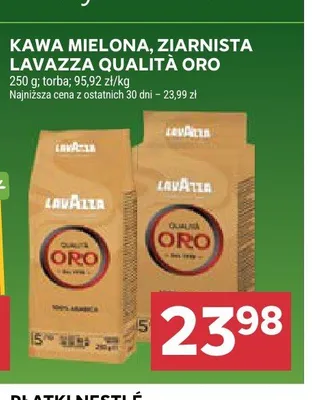 Kawa ziarnista Lavazza Qualità Oro promocja w Stokrotka