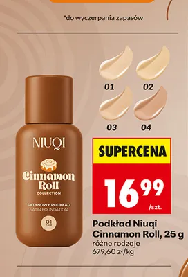 Podkład Niuqi Cinnamon Roll promocja w Biedronka