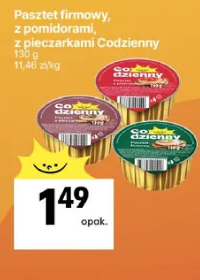 Pasztet firmowy z pomidorami, z pieczarkami promocja w Delikatesy Centrum