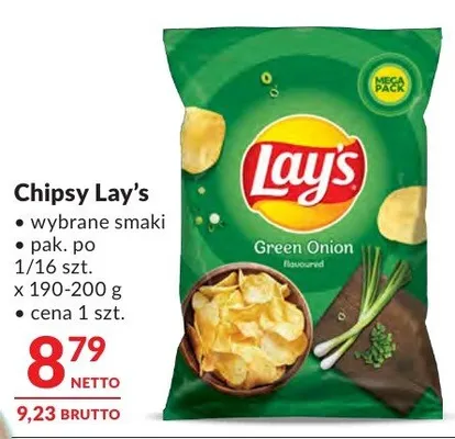 Chipsy Lay's wybrane smaki promocja w Makro