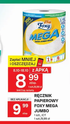 Ręcznik papierowy Foxy Mega Jumbo promocja w Chorten