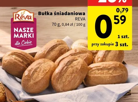 Bułka śniadaniowa Reva promocja w Intermarche