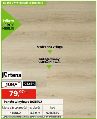 Panele winylowe DOBRUJ promocja w Leroy Merlin