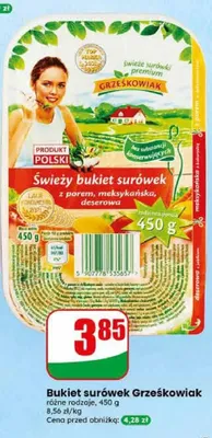 Bukiet surówek Grześkowiak różne rodzaje promocja w Dino