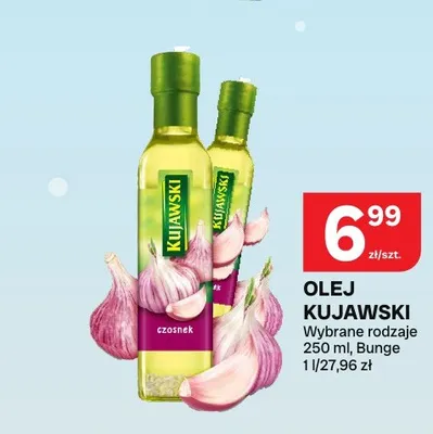 Olej rzepakowy Kujawski z czosnkiem promocja w Chorten