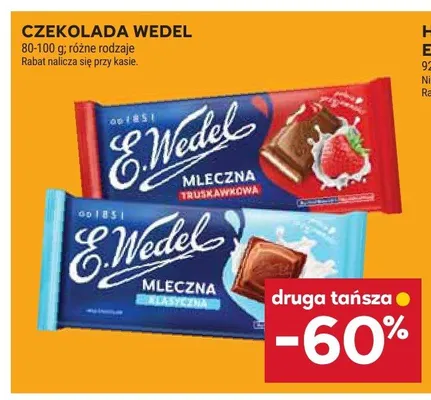 Czekolada E.Wedel Mleczna Klasyczna promocja w Stokrotka