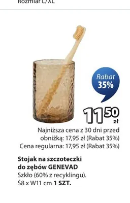 Stojak na szczoteczki do zębów Genevad promocja w Jysk