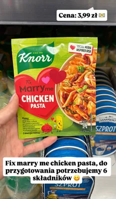 Fix marry me chicken pasta promocja w Biedronka