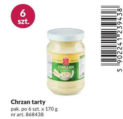 Chrzan tarty promocja w Makro