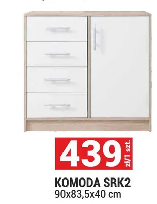 Komoda SRK2 90x83,5x40 cm promocja w Merkury Market