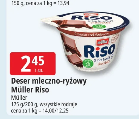 Deser mleczno-ryżowy Müller Riso promocja w Leclerc