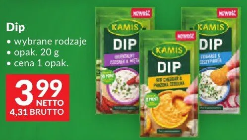Dip Kamis wybrane rodzaje promocja w Makro