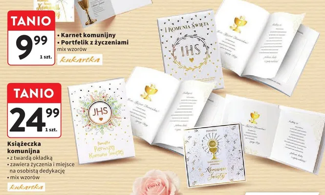 Książeczka komunijna mix wzorów promocja w Intermarche