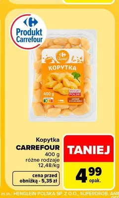 Kopytka Carrefour promocja w Carrefour Market