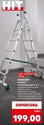 Drabina wielofunkcyjna 4 w 1 Parkside promocja w Kaufland
