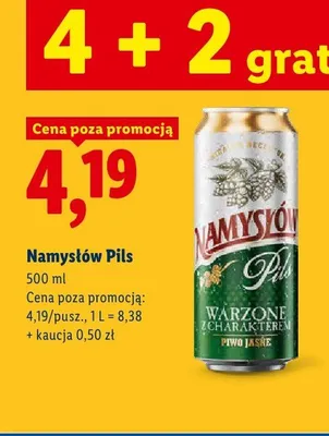 Piwo Namysłów pils promocja