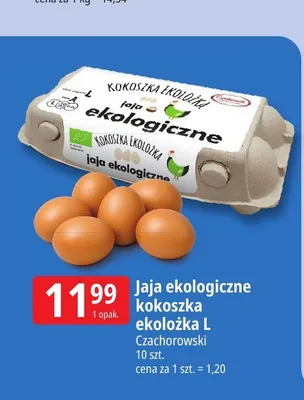 Jaja ekologiczne Kokoszka Ekolożka L Czachorowski promocja w Leclerc