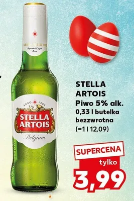Piwo 5% alk. butelka bezzwrotna promocja w Kaufland