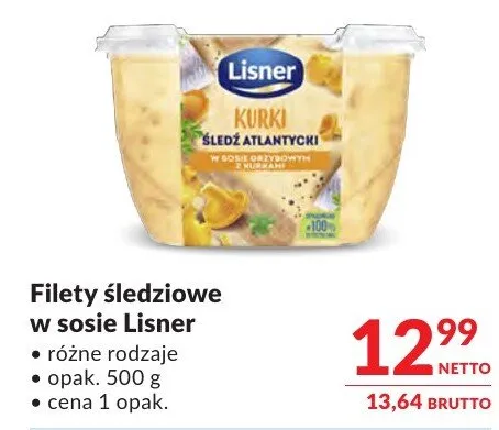 Filety śledziowe w sosie Lisner promocja w Makro