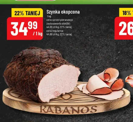 Szynka okopcona Kabanos promocja w POLOmarket