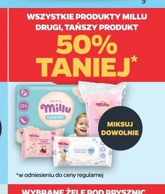 Chusteczki nawilżane Millu Comfort promocja w Netto