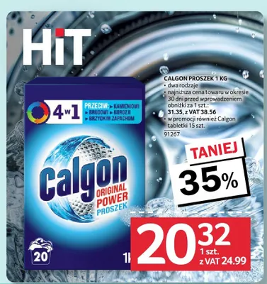 Tabletki do ochrony pralki Calgon promocja w Selgros