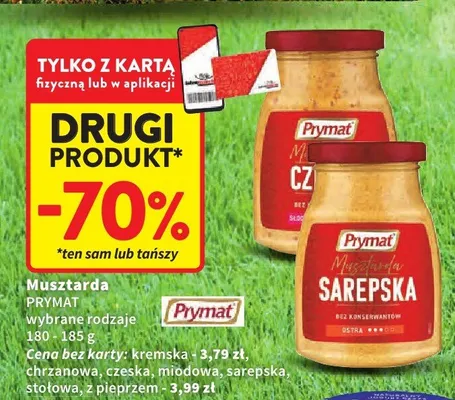 Musztarda sarepska Prymat promocja w Intermarche