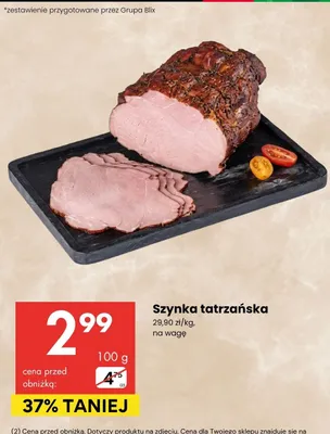 Szynka tatrzańska promocja w Delikatesy Centrum