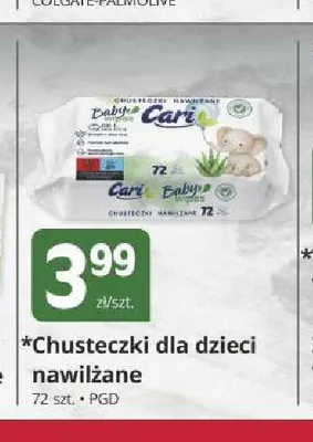 Chusteczki dla dzieci nawilżane Cari promocja w Marketvita