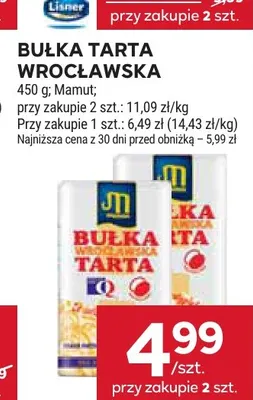 Bułka tarta wrocławska Mamut promocja w Stokrotka