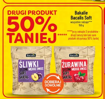 Bakalie Bacalis Soft żurawina suszona promocja w POLOmarket