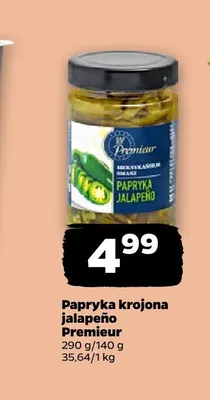 Papryka krojona jalapeño Premieur promocja w Netto