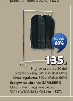 Statyw na ubrania Gamlebro promocja w Jysk