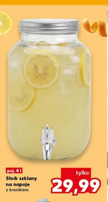 Słoik szklany na napoje z kranikiem 4 l promocja w Kaufland