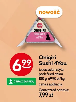 Onigiri łosoś asian style Sushi 4You promocja w Żabka