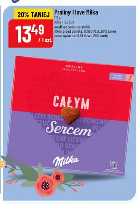 Praliny I love Milka promocja w POLOmarket