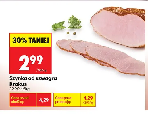Szynka od szwagra Krakus promocja w Biedronka